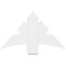 Ekena Millwork Alberta Architectural Grade PVC Gable Bracket, 36"W x 21"H x 4"D x 6"F, 14/12 Pitch GBP036X21X0406ALB00 - alternate 3